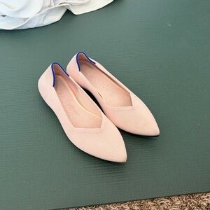 Rothy’s Pink Pointed-Toe Flats